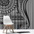 Samoa Siapo Arty Window Curtain Black Style - Wonder Print Shop