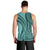 Samoa Siapo Arty Men Tank Top Turquoise Style - Wonder Print Shop