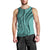 Samoa Siapo Arty Men Tank Top Turquoise Style - Wonder Print Shop