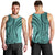 Samoa Siapo Arty Men Tank Top Turquoise Style - Wonder Print Shop