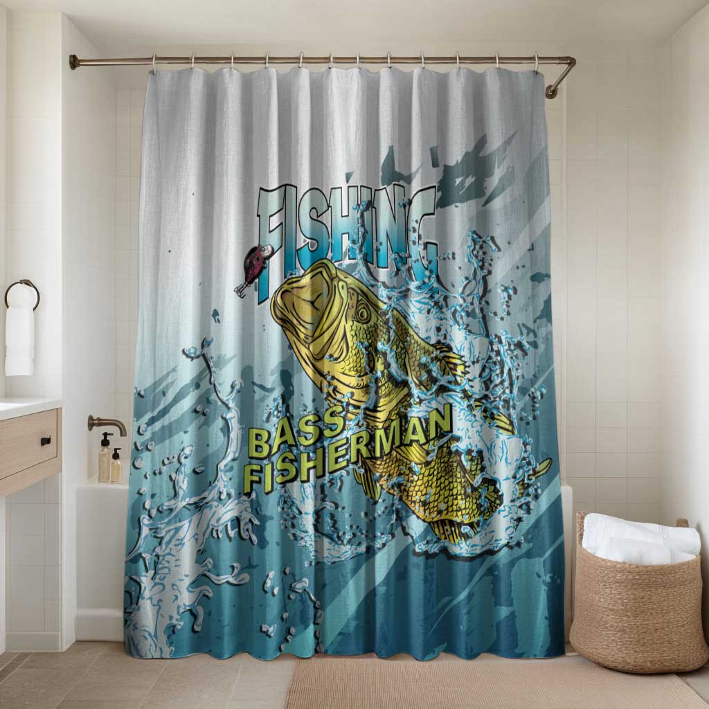 Bass Fishing Vintage Bathroom Set - Wonder Print Shop