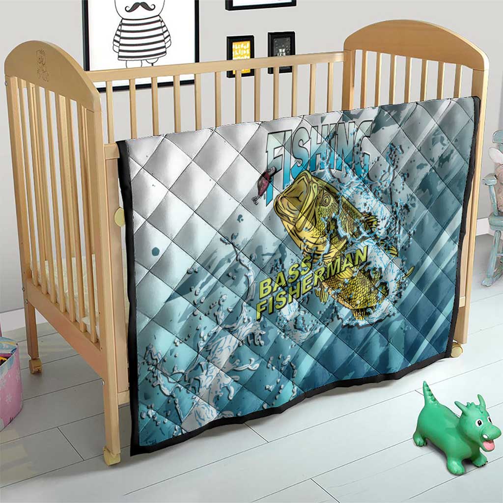 Bass Fishing Vintage Quilt - Wonder Print Shop