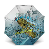 Bass Fishing Vintage Umbrella - Wonder Print Shop
