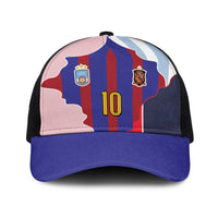 Custom Argentina and Spain Baseball Net Cap Special Vintage Match Team Edition