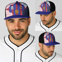Custom Argentina and Spain Baseball Net Cap Special Vintage Match Team Edition