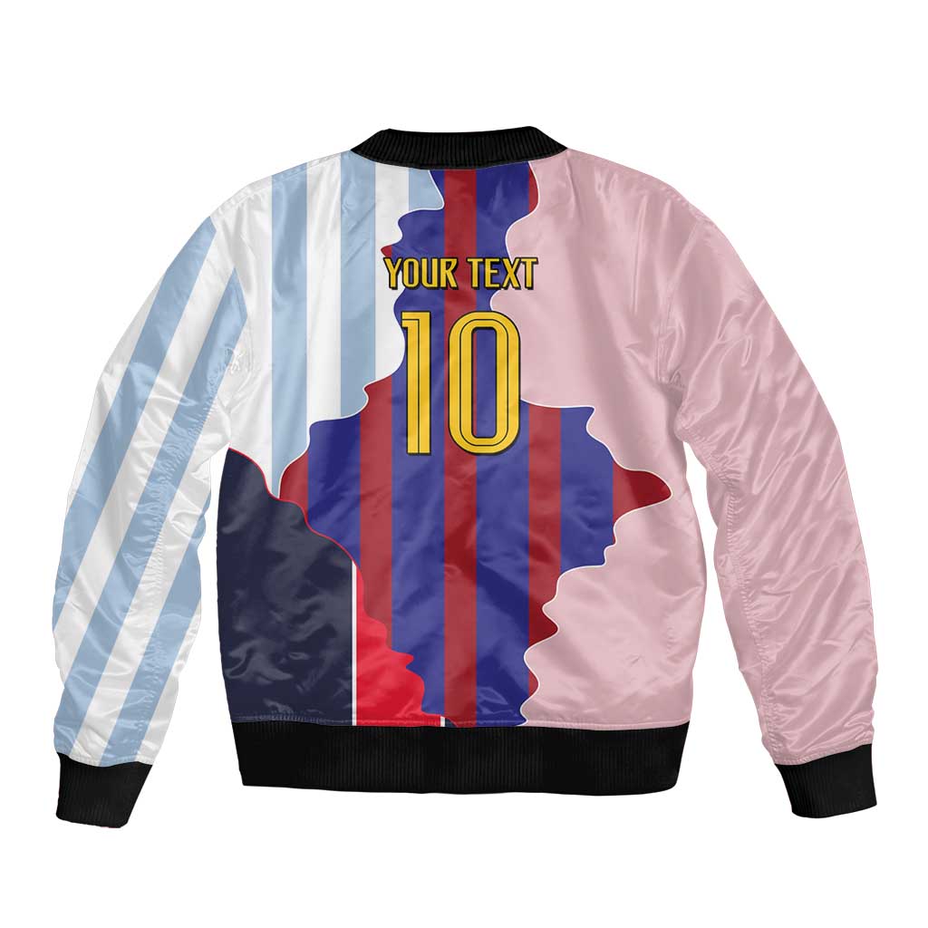 Custom Argentina and Spain Bomber Jacket Special Vintage Match Team Edition