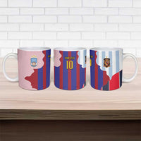 Custom Argentina and Spain Ceramic Mug Special Vintage Match Team Edition