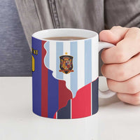 Custom Argentina and Spain Ceramic Mug Special Vintage Match Team Edition