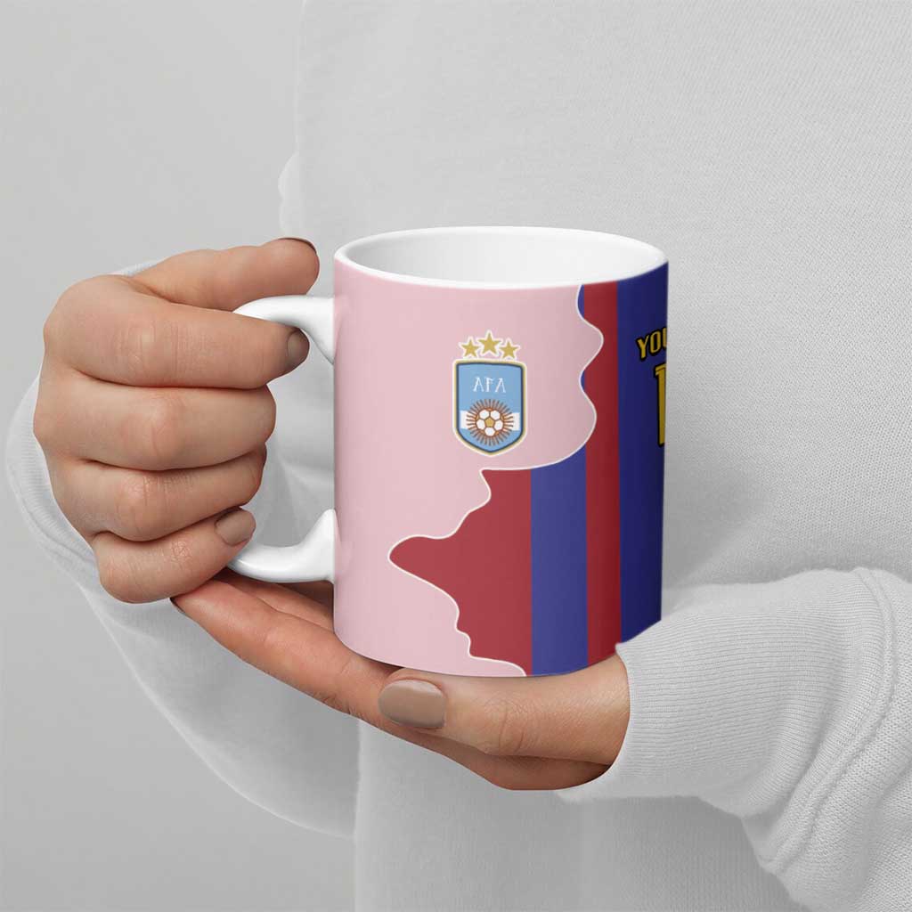 Custom Argentina and Spain Ceramic Mug Special Vintage Match Team Edition
