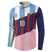 Custom Argentina and Spain Button Sweatshirt Trio Special Vintage Edition