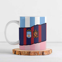 Custom Argentina and Spain Ceramic Mug Trio Special Vintage Edition