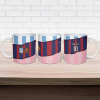 Custom Argentina and Spain Ceramic Mug Trio Special Vintage Edition