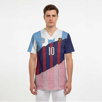Custom Argentina and Spain Scrub Top Trio Special Vintage Edition