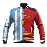 Custom Argentina and Spain Baseball Jacket 2026 Battle Finalissima