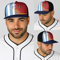 Custom Argentina and Spain Baseball Net Cap 2026 Battle Finalissima