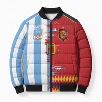 Custom Argentina and Spain Bomber Puffer Jacket 2026 Battle Finalissima