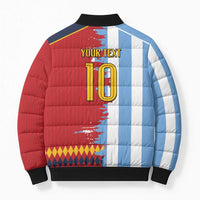 Custom Argentina and Spain Bomber Puffer Jacket 2026 Battle Finalissima