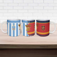 Custom Argentina and Spain Ceramic Mug 2026 Battle Finalissima