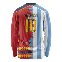 Custom Argentina and Spain Long Sleeve Shirt 2026 Battle Finalissima
