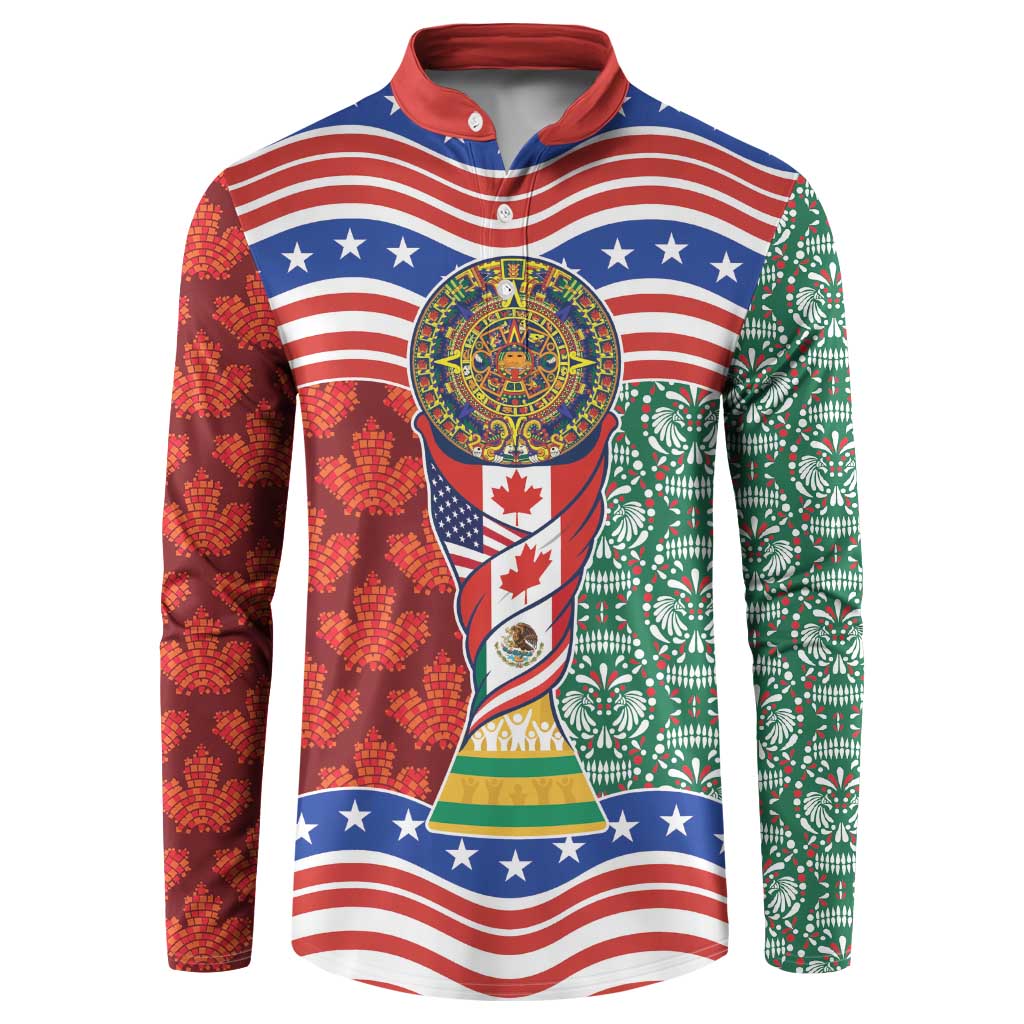 Custom Mexico Canada USA Button Sweatshirt World Nations Football 2026