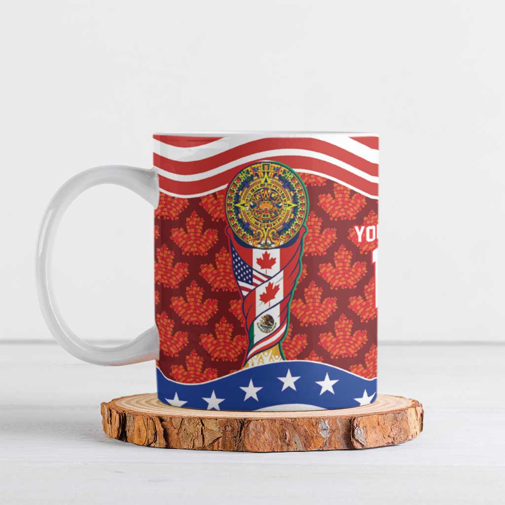 Custom Mexico Canada USA Ceramic Mug World Nations Football 2026