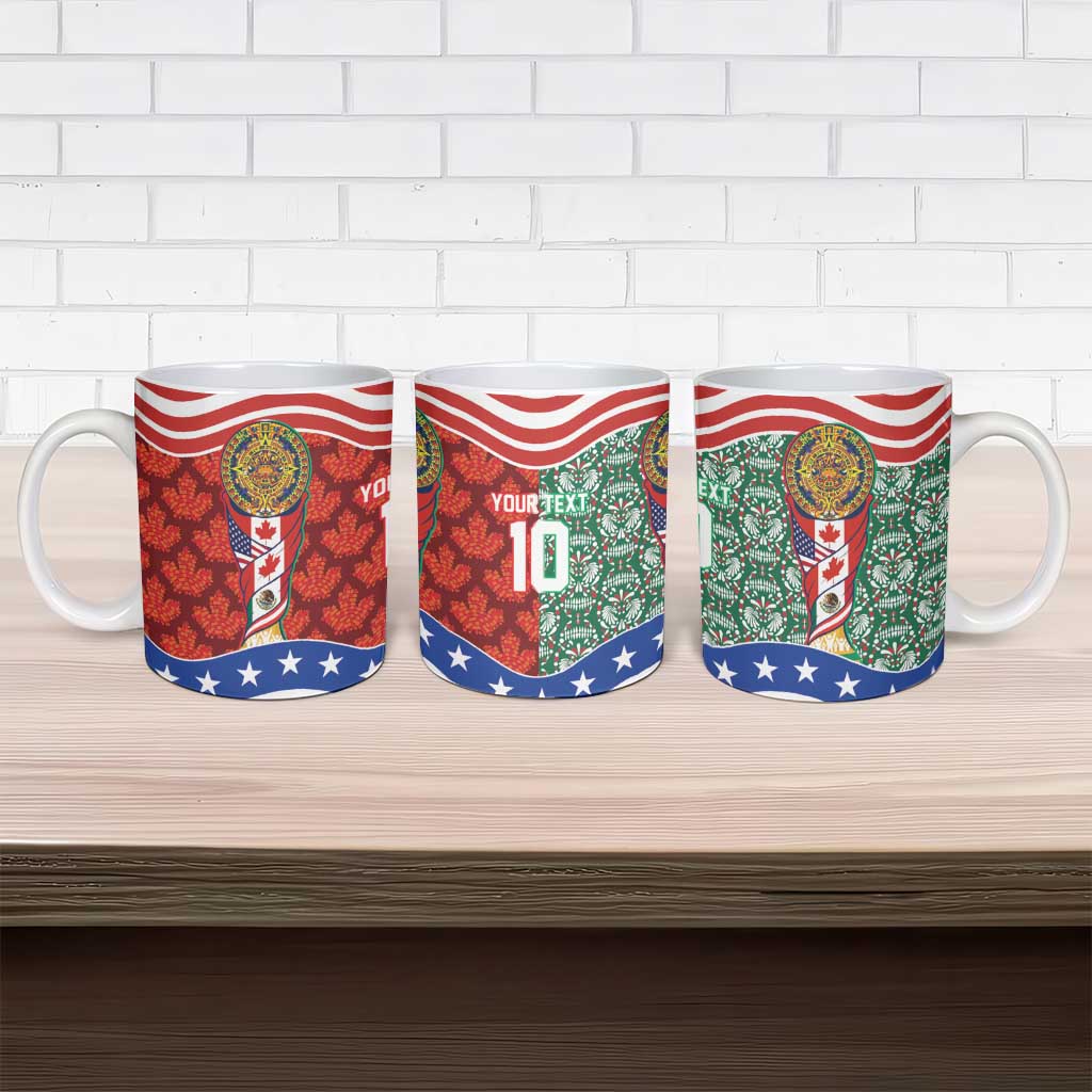 Custom Mexico Canada USA Ceramic Mug World Nations Football 2026