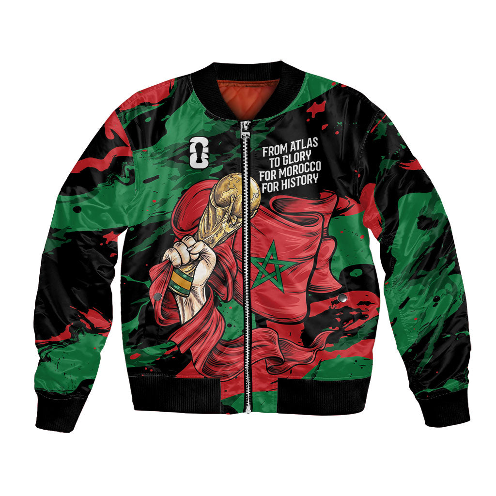 Personalized Morocco From Atlas To Victory Bomber Jacket Atlas Lions World Football Supporter Edition