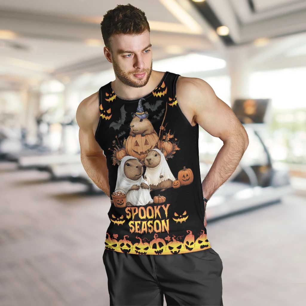 Capy-Boo-Ra Spooky Season Men Tank Top - Wonder Print Shop