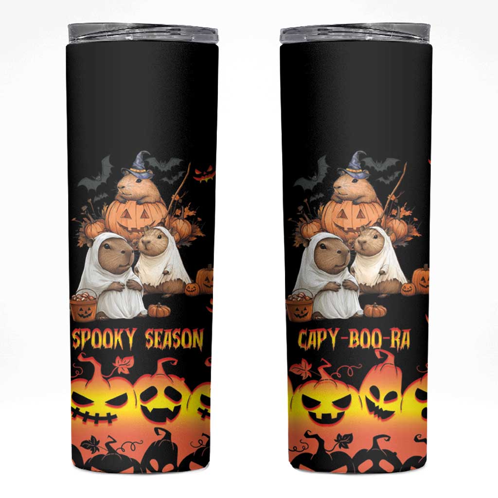 Capy-Boo-ra Spooky Season Skinny Tumbler - Wonder Print Shop