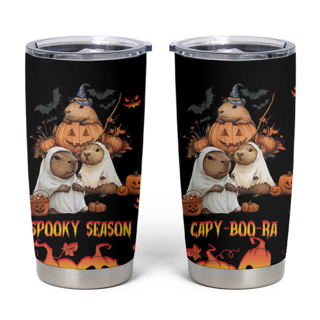 Capy-Boo-ra Spooky Season Tumbler Cup - Wonder Print Shop