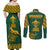 South Africa Rugby Couples Matching Off Shoulder Maxi Dress and Long Sleeve Button Shirt Springboks Proud The Champions LT9 - Wonder Print Shop