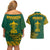 South Africa Rugby Couples Matching Off Shoulder Short Dress and Hawaiian Shirt Springboks Proud The Champions LT9 - Wonder Print Shop