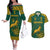 South Africa Rugby Couples Matching Off The Shoulder Long Sleeve Dress and Hawaiian Shirt Springboks Proud The Champions LT9 - Wonder Print Shop