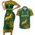 South Africa Rugby Couples Matching Short Sleeve Bodycon Dress and Hawaiian Shirt Springboks Proud The Champions LT9 - Wonder Print Shop