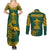 South Africa Rugby Couples Matching Summer Maxi Dress and Long Sleeve Button Shirt Springboks Proud The Champions LT9 - Wonder Print Shop