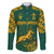 South Africa Rugby Family Matching Long Sleeve Bodycon Dress and Hawaiian Shirt Springboks Proud The Champions LT9 - Wonder Print Shop