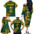 South Africa Rugby Family Matching Off Shoulder Long Sleeve Dress and Hawaiian Shirt Springboks Proud The Champions - Wonder Print Shop