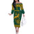 South Africa Rugby Family Matching Off Shoulder Long Sleeve Dress and Hawaiian Shirt Springboks Proud The Champions - Wonder Print Shop