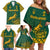 South Africa Rugby Family Matching Off Shoulder Short Dress and Hawaiian Shirt Springboks Proud The Champions LT9 - Wonder Print Shop