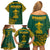 South Africa Rugby Family Matching Off Shoulder Short Dress and Hawaiian Shirt Springboks Proud The Champions LT9 - Wonder Print Shop