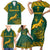 South Africa Rugby Family Matching Short Sleeve Bodycon Dress and Hawaiian Shirt Springboks Proud The Champions - Wonder Print Shop