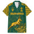 South Africa Rugby Family Matching Short Sleeve Bodycon Dress and Hawaiian Shirt Springboks Proud The Champions - Wonder Print Shop