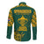 South Africa Rugby Long Sleeve Button Shirt Springboks Proud The Champions - Wonder Print Shop