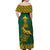 South Africa Rugby Off Shoulder Maxi Dress Springboks Proud The Champions - Wonder Print Shop