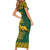 South Africa Rugby Short Sleeve Bodycon Dress Springboks Proud The Champions - Wonder Print Shop