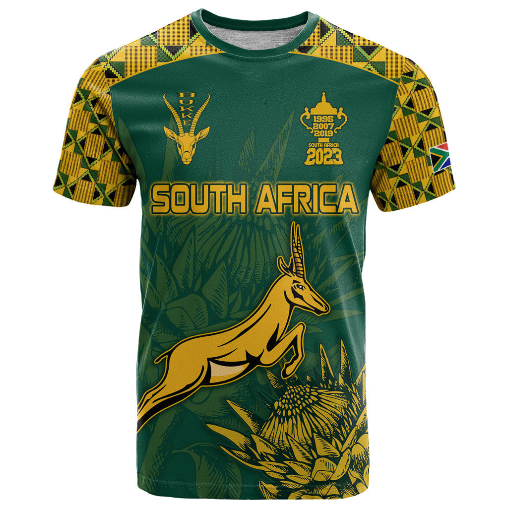 South Africa Rugby T Shirt Springboks Proud The Champions - Wonder Print Shop