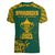 South Africa Rugby Women V Neck T Shirt Springboks Proud The Champions - Wonder Print Shop