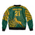 Custom South Africa Rugby Bomber Jacket Springboks Proud The Champions LT9 - Wonder Print Shop