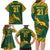 Custom South Africa Rugby Family Matching Long Sleeve Bodycon Dress and Hawaiian Shirt Springboks Proud The Champions LT9 - Wonder Print Shop