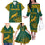 Custom South Africa Rugby Family Matching Off Shoulder Long Sleeve Dress and Hawaiian Shirt Springboks Proud The Champions - Wonder Print Shop